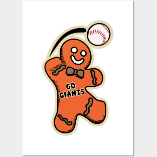 San Francisco Giants Gingerbread Man Posters and Art